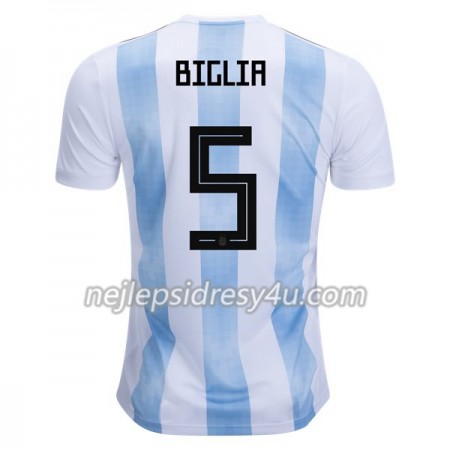 Fotbalový Dres Argentina Biglia 5 Domácí MS 2018
